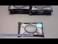 Custom Logo Extra-Large Erwachsene Nasstuch mit Vitamin-E & Aloe Septik und Abwasserschutz